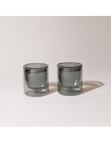 Double Wall 6oz Glasses (Grey) basket pas cher