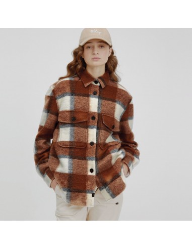 Plaid Shirt Jacket (Camel) shop