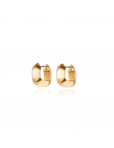 Chubby Cushion Huggie Earrings (Gold) pas cheres