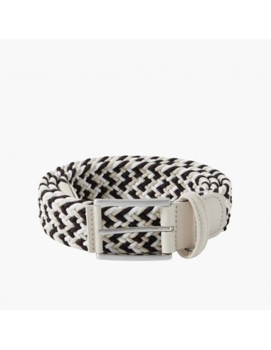 3.5cm Woven Elastic Belt (Black + Grey + Silver + White) la colonne vertébrale