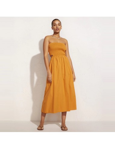 Deva Midi Dress (Orange) les ligaments