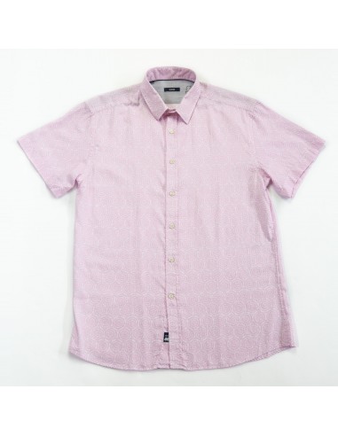 Champlain Printed Cotton Shirt (Pink) 2023