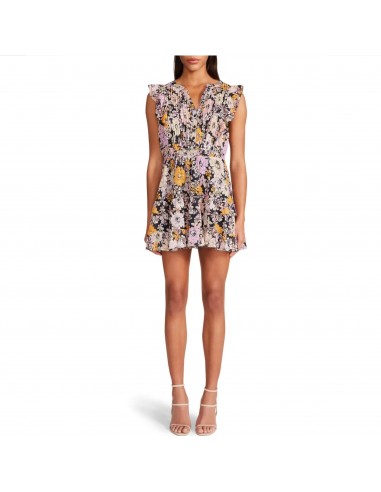 Know Your Flower Mini Dress (Black) en stock