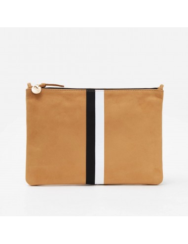 Flat Clutch with Tabs (Camel Stripe) Venez découvrir notre 