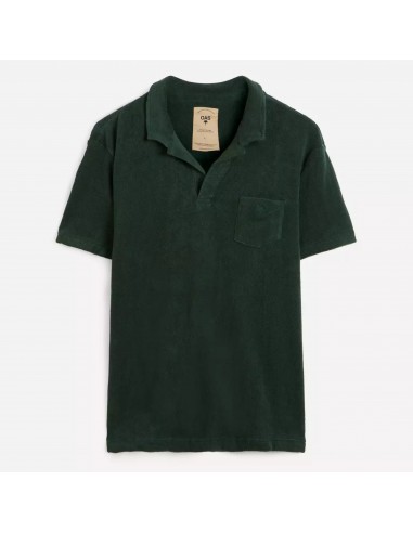 Terry Polo Shirt (Green) basket pas cher