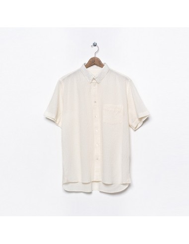 Ribeiro Chest Pocket Shirt (Ecru Seersucker) en ligne