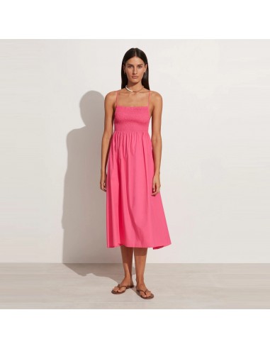 Bryssa Midi Dress (Hot Pink) Pour