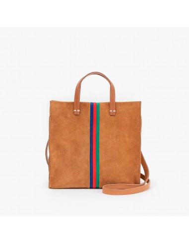 Simple Tote (Camel Suede Nappa Mini Stripe) Faites des économies