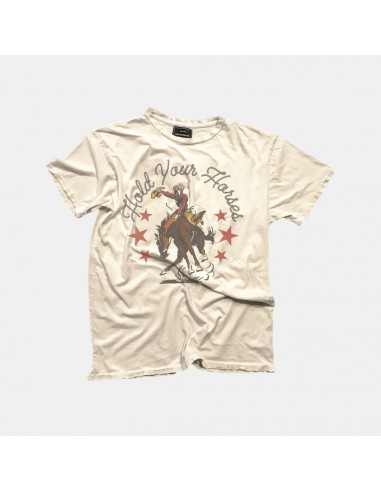 Hold Your Horses Tee (Antique White) la livraison gratuite