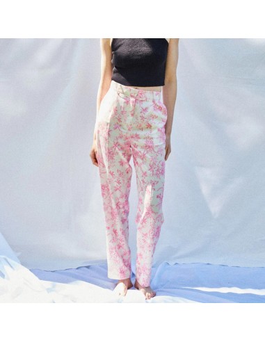 Pirandello Trouser (Pink Toile De Jouy Print) à prix réduit toute l'année