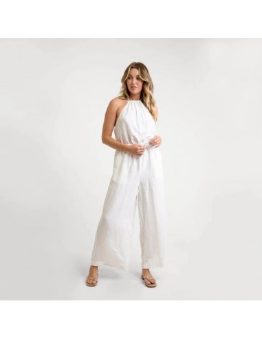 Amara Halter Jumpsuit (White) 2023