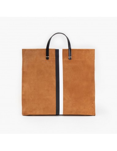 Simple Tote (Camel Suede Stripe) les ctes