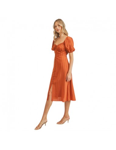 Sweetheart Midi Dress (Pecan) Fin de série