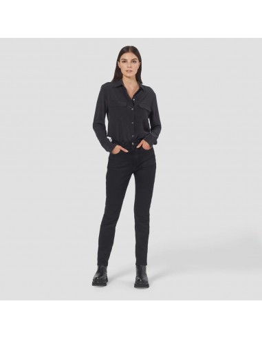 Signature Washed-Silk Shirt (Black) Jusqu'à 80% De Réduction