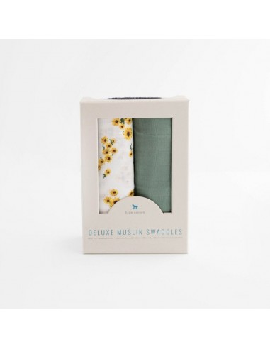 Deluxe Muslin Swaddle 2PK (Ditsy Sunflower) de l' environnement