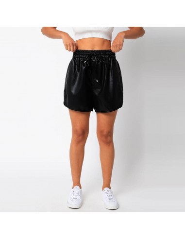 Rocco PU Shorts (Black) Dans la société mordern