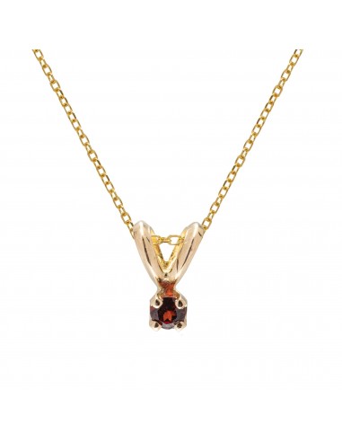 Birthstone Pendant - January Garnet basket pas cher