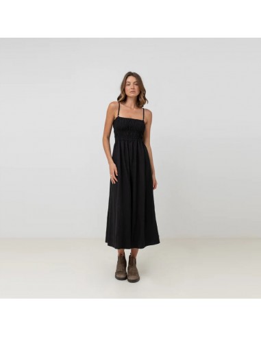 Classic Shirred Midi Dress (Black) s'inspire de l'anatomie humaine