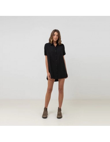 Classic Shirt Dress (Black) Par le système avancé 