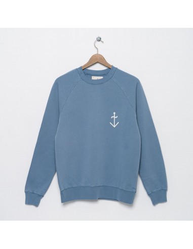 Cunha Sweatshirt (Captain's Blue + Ecru Logo) de l' environnement