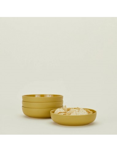 Essential Low Bowl Set of 4 (Mustard) pas cher chine