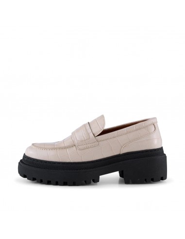 Iona Leather Loafer (White Croco) vous aussi creer 