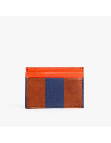 Adam's Card Case (Cognac + Pacific Striped Rustic) en ligne