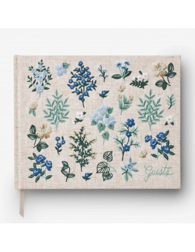 Wildwood Embroidered Guest Book Comparez et commandez 