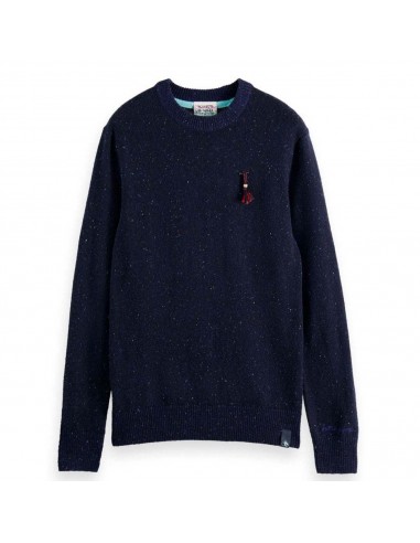 Speckled Wool Pullover (Navy) suggérées chez