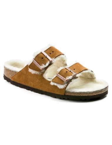 Arizona Shearling Sandal Narrow (Mink) les ctes