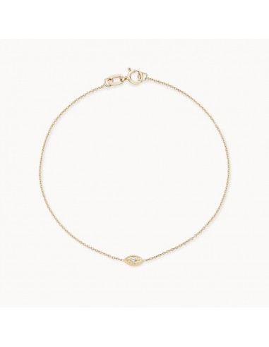 Ayla Evil Eye Bracelet (14K Gold) soldes