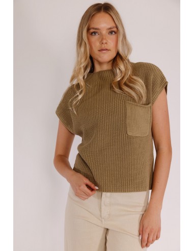 Pasco Sweater in Olive Amélioration de cerveau avec