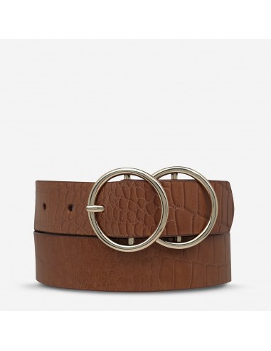 Mislaid Belt (Tan Croc + Gold) Découvrez la collection