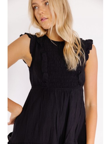 Livvy Dress in Black le des métaux précieux