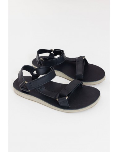 Teva Original Universal Leather Sandal in Black de pas cher