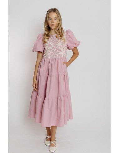 Maddie Dress in Ballerina Pink Livraison rapide