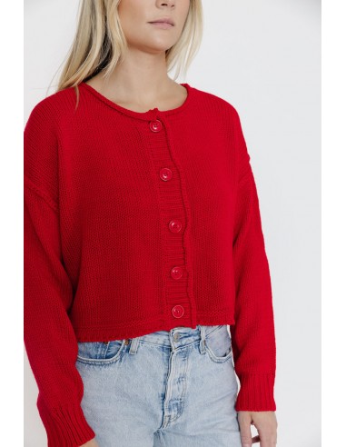 Knox Cardigan in Tomato Toutes les collections ici