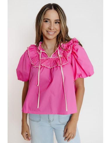 Ellis Blouse in Hot Pink Profitez des Offres !