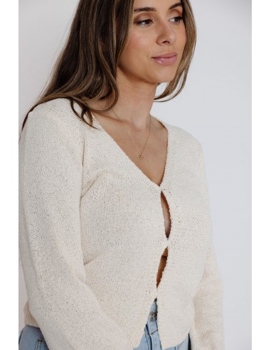 Liza Cardigan in Ivory Economisez 