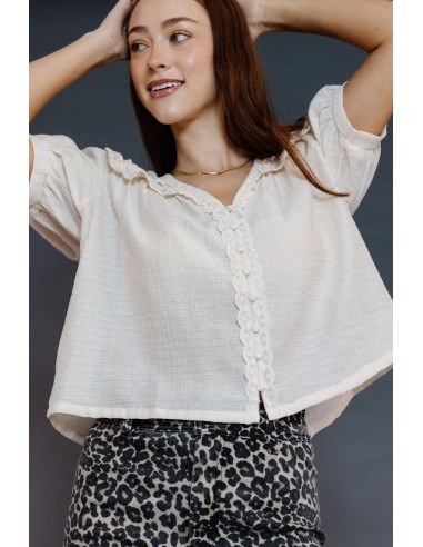 Marnie Blouse in Cream Venez acheter