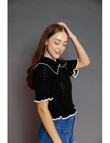 Afternoon Tea Sweater in Black Livraison rapide