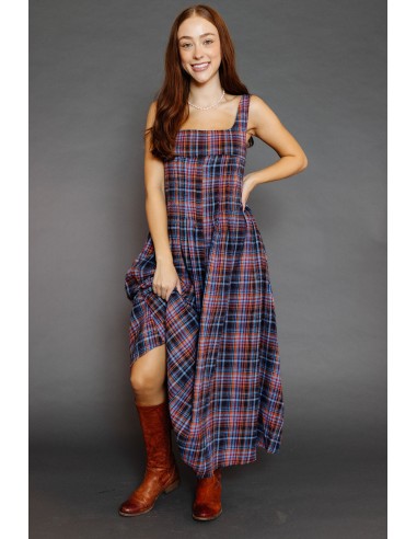 Gilmore Dress in Red Multi Plaid le concept de la Pate a emporter 