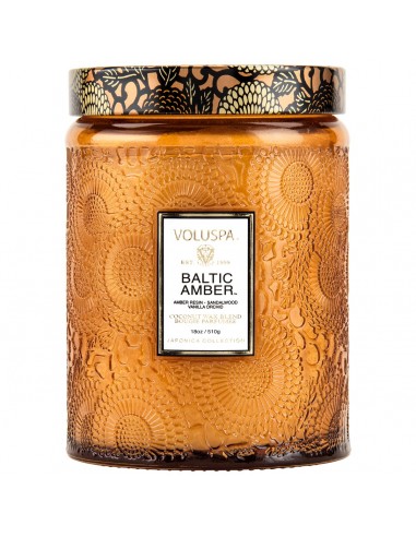 Large Glass Jar Candle (Baltic Amber) Paris Déstockage Promo