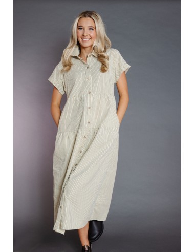 Myra Dress in Cream/Chocolate de technologie