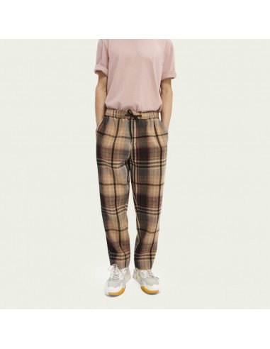 Fave Checked Tapered-Fit Jogger (Beige + Black) prix pour 