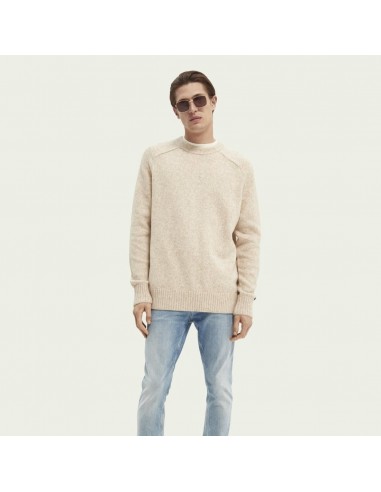 Relaxed Crewneck Sweater (Beached Melange) Paris Déstockage Promo