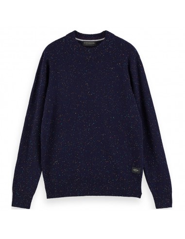 Speckled Wool-Blend Pullover (Navy) vous aussi creer 