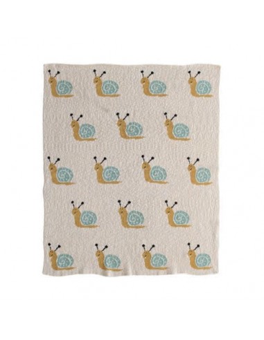 Cotton Knit Baby Blanket with Snails sélection de produits