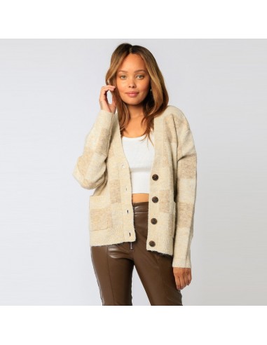 Sweater Cardigan (Oatmeal) Jusqu'à 80% De Réduction