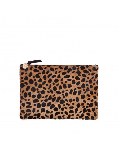 Flat Clutch (Leopard Print) en stock